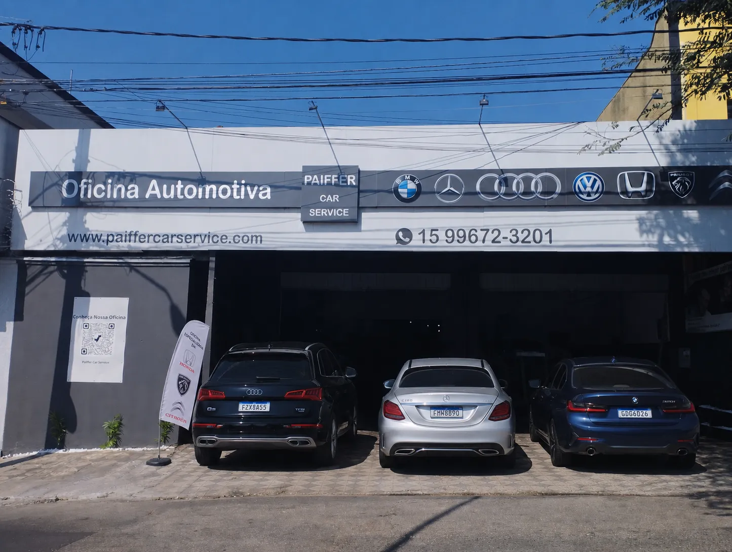 Fachada da Paiffer Car Service na Avenida São Paulo